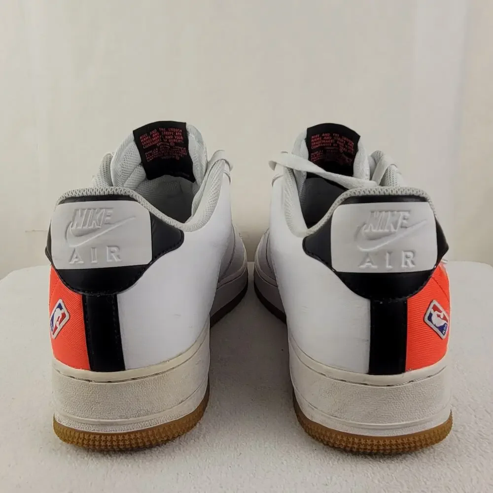 Nike Air Force One Low NBA LV8 white bright crimson sneakers Size 12.5 men